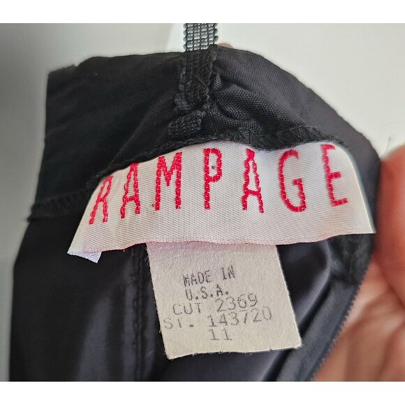 Vintage Rampage Black Velvet Dress Floral Bolero Jacket Set 11 Whimsigoth 80 90s - Picture 2 of 11